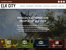 Tablet Screenshot of elkcity.com